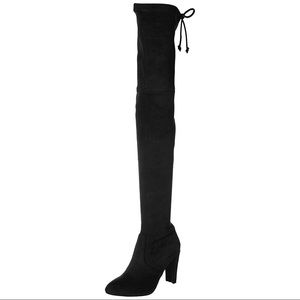 Stretchy Thigh High OTK Suede Boot